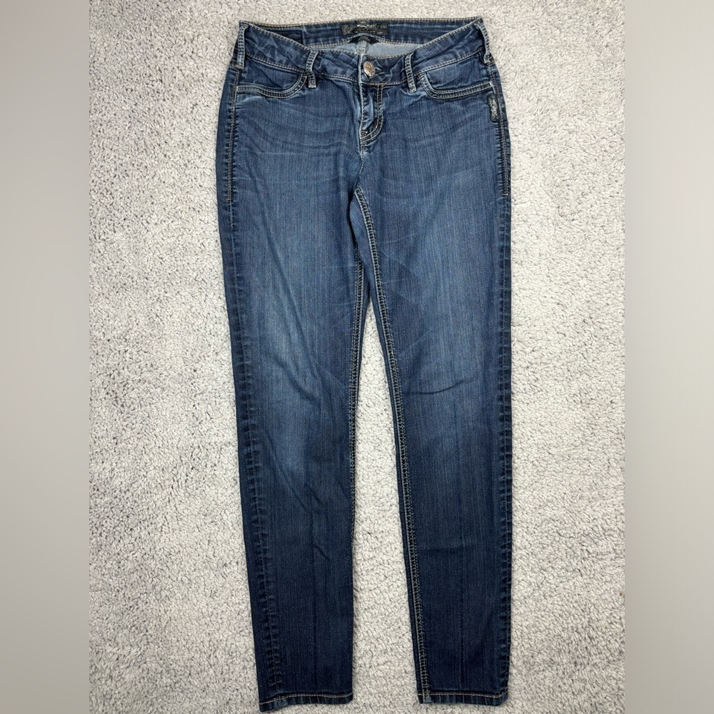 Silver Jeans Womens 28 Suki Jegging Dark Wash Streetwear Rodeo Party Night Out